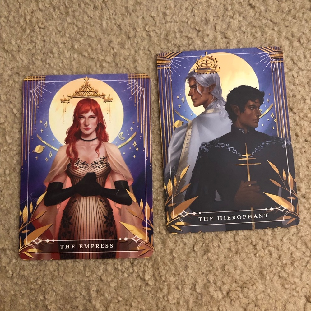fairyloot these hollow vows tarot cards